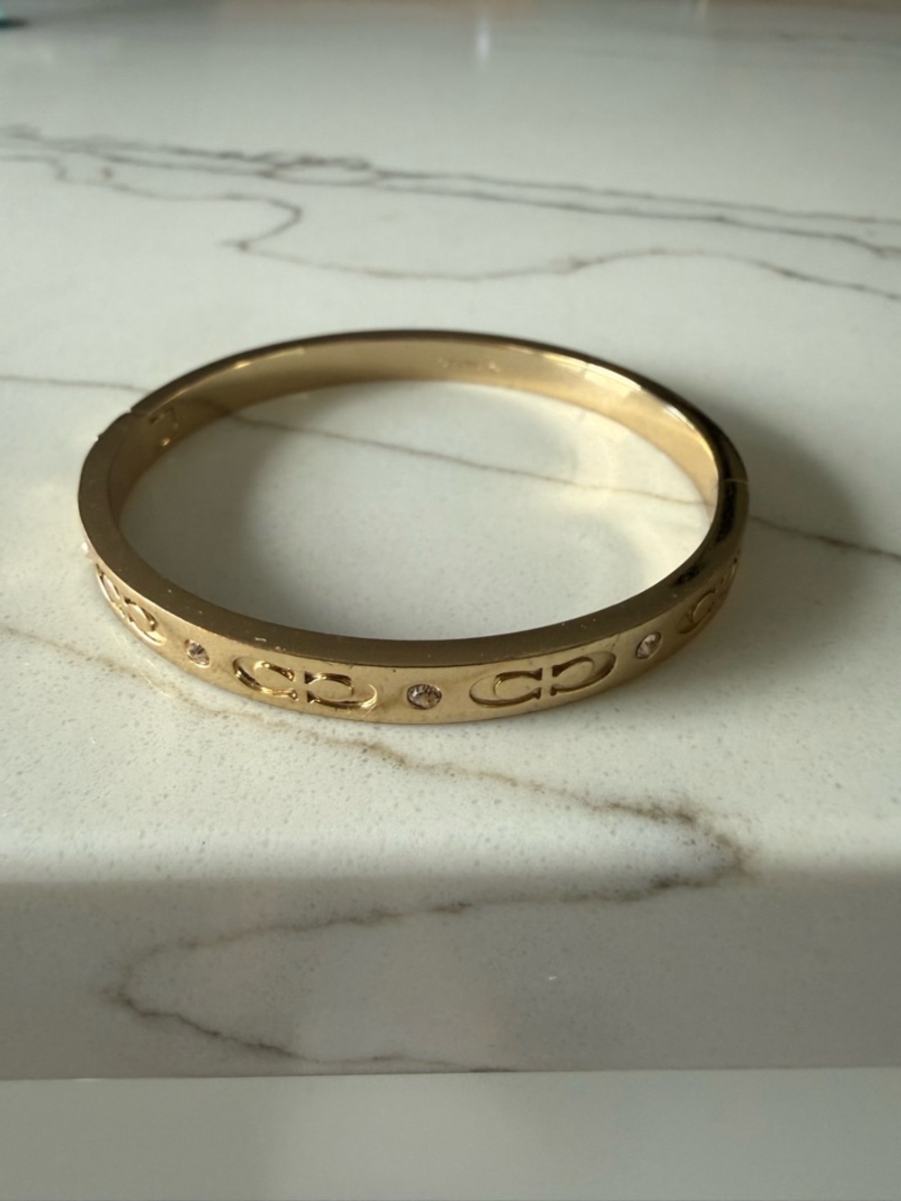 Coach Gold Hinged Bracelet